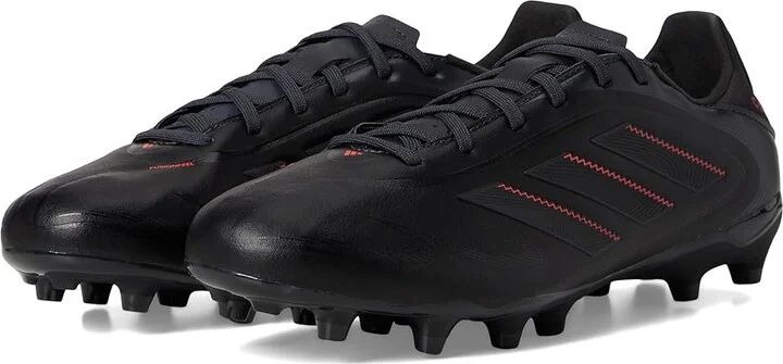 adidas Copa Pure 3 League Firm Ground/Multi Ground Soccer Cleats Soccer Shoes Black/Carbon/Lucid Red : Men's 4.5 - Women's 5.5 Medium