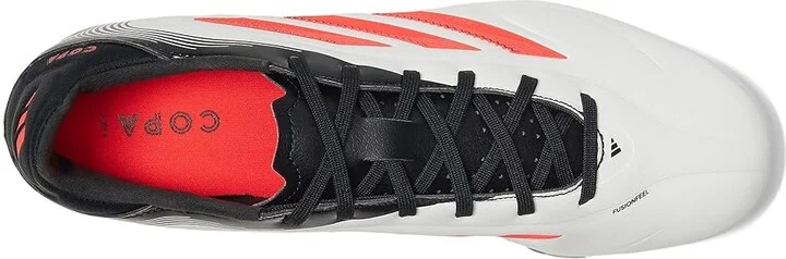 adidas Copa Pure 3 League Firm Ground/Multi Ground Soccer Cleats Soccer Shoes White/Lucid Red/Black : Men's 11 - Women's 12 Medium, Rubber - Image 2