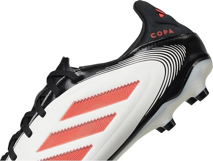 adidas Copa Pure 3 League Firm Ground/Multi Ground Soccer Cleats Soccer Shoes White/Lucid Red/Black : Men's 11 - Women's 12 Medium, Rubber - Image 7