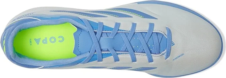 adidas Copa Pure 3 League Turf Soccer Cleats Soccer Shoes Halo Blue/Blue Fusion/Lucid Lemon : Men's 10.5 - Women's 11.5 Medium, Rubber - Image 2