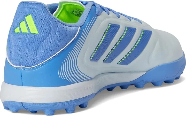 adidas Copa Pure 3 League Turf Soccer Cleats Soccer Shoes Halo Blue/Blue Fusion/Lucid Lemon : Men's 10.5 - Women's 11.5 Medium, Rubber - Image 4