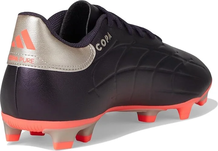 adidas Copa Pure II Club Flexible Ground Soccer Cleats Soccer Men's Shoes Aurora Black/Platin Metallic/Turbo : 12 D - Medium, Leather - Image 4