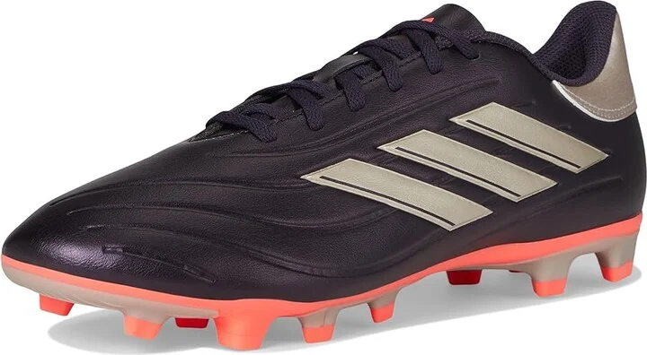 adidas Copa Pure II Club Flexible Ground Soccer Cleats Soccer Men's Shoes Aurora Black/Platin Metallic/Turbo : 12 D - Medium, Leather - Image 5