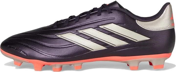 adidas Copa Pure II Club Flexible Ground Soccer Cleats Soccer Men's Shoes Aurora Black/Platin Metallic/Turbo : 12 D - Medium, Leather - Image 6