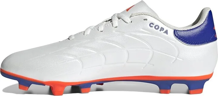 adidas Copa Pure II Club Flexible Ground Soccer Cleats Soccer Men's Shoes White/Lucid Blue/Solar Red : 12 D - Medium, Leather - Image 5