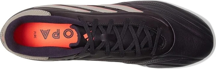 adidas Copa Pure II League Firm Ground Soccer Cleats Soccer Men's Shoes Aurora Black/Platin Metallic/Turbo : 12 D - Medium, Leather - Image 2