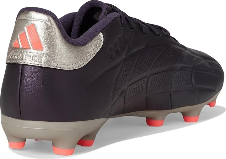adidas Copa Pure II League Firm Ground Soccer Cleats Soccer Men's Shoes Aurora Black/Platin Metallic/Turbo : 12 D - Medium, Leather - Image 4