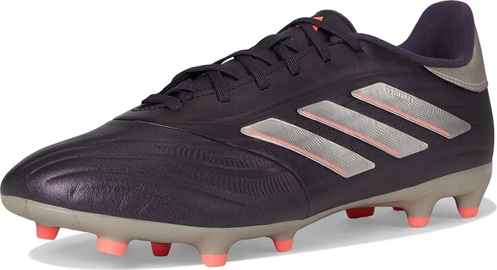 adidas Copa Pure II League Firm Ground Soccer Cleats Soccer Men's Shoes Aurora Black/Platin Metallic/Turbo : 12 D - Medium, Leather - Image 5