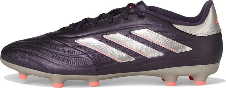 adidas Copa Pure II League Firm Ground Soccer Cleats Soccer Men's Shoes Aurora Black/Platin Metallic/Turbo : 12 D - Medium, Leather - Image 6
