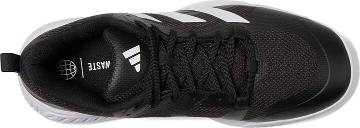 adidas Court Team Bounce 2.0 Volleyball Shoes Men's Volleyball Shoes Black/White/Black : 11 D - Medium, Synthetic/Textile - Image 2
