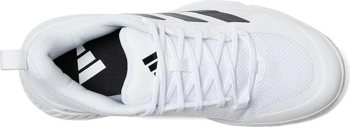 adidas Court Team Bounce 2.0 Volleyball Shoes Men's Volleyball Shoes White/Black/White : 6 D - Medium, Synthetic/Textile - Image 2