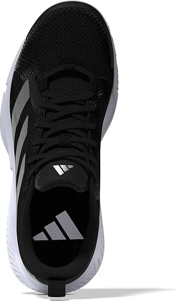 adidas Court Team Bounce 2.0 Volleyball Shoes Women's Volleyball Shoes Black/Silver Metallic/White : 9.5 B - Medium, Synthetic/Textile - Image 2