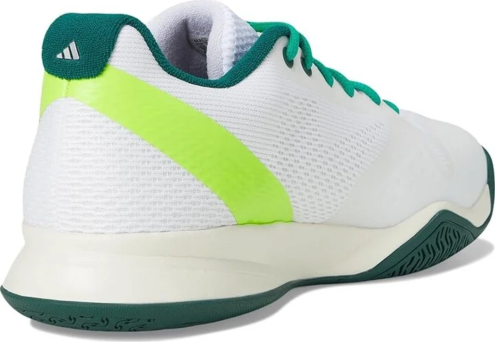 adidas Courtflash Tennis Shoes Men's Shoes White/Black/Collegiate Green : 11.5 D - Medium, Synthetic - Image 4