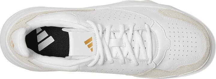 adidas Courtjam Control 3 Tennis Shoe Athletic Shoes White/White/White : Men's 9 - Women's 10 Medium, Rubber - Image 2