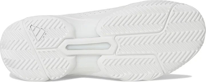 adidas Courtjam Control 3 Tennis Shoe Athletic Shoes White/White/White : Men's 9 - Women's 10 Medium, Rubber - Image 3