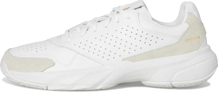 adidas Courtjam Control 3 Tennis Shoe Athletic Shoes White/White/White : Men's 9 - Women's 10 Medium, Rubber - Image 6