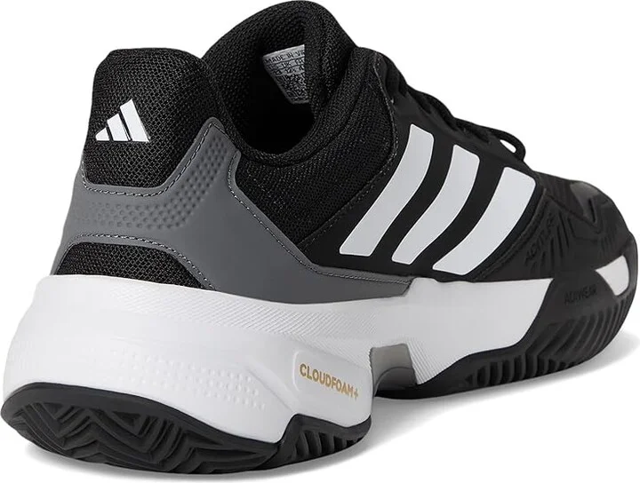 adidas Courtjam Control 3 Tennis Shoe Men's Tennis Shoes Black/White/Grey : 13 D - Medium, Synthetic - Image 4