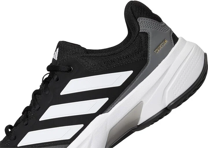 adidas Courtjam Control 3 Tennis Shoe Men's Tennis Shoes Black/White/Grey : 13 D - Medium, Synthetic - Image 7