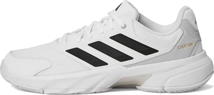 adidas Courtjam Control 3 Tennis Shoe Men's Tennis Shoes White/Black/Grey : 7 D - Medium, Synthetic - Image 6