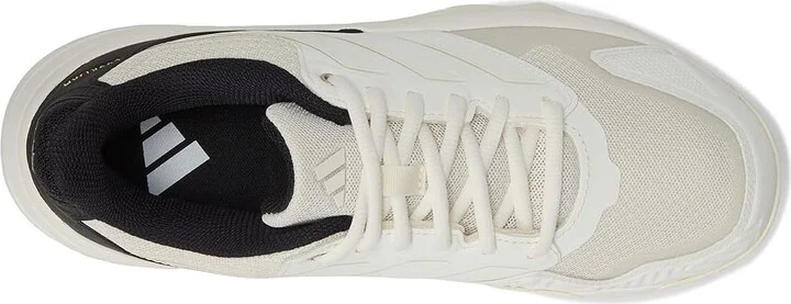 adidas Courtjam Control 3 Tennis Shoe Women's Tennis Shoes Off-White/Off-White/Champagne Metallic : 6.5 M, Faux Leather/Textile - Image 2