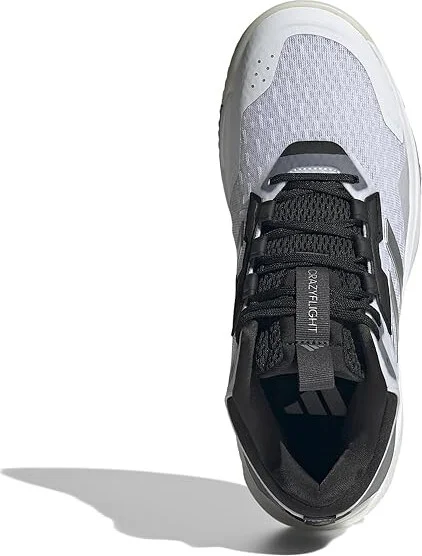 adidas Crazyflight 5 Mid Volleyball Shoes Women's Volleyball Shoes White/Silver Metallic/Black : 6 B - Medium - Image 2