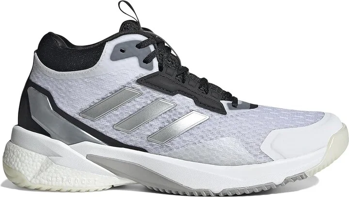 adidas Crazyflight 5 Mid Volleyball Shoes Women's Volleyball Shoes White/Silver Metallic/Black : 6 B - Medium - Image 6
