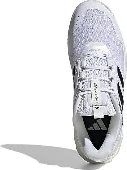 adidas Crazyflight 5 Volleyball Shoes Men's Volleyball Shoes White/Black/Zero Metallic : 8 D - Medium - Image 2