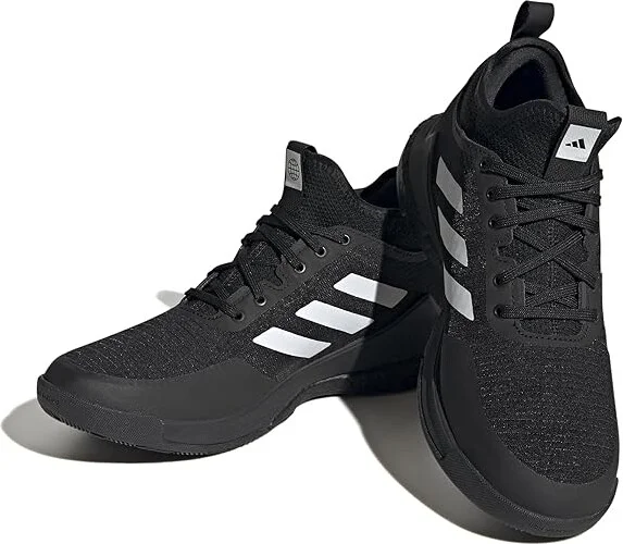 adidas Crazyflight Mid Volleyball Shoes Women's Shoes Black/White/Carbon : 10.5 B - Medium, Textile