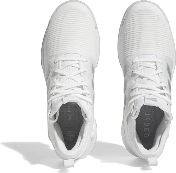 adidas Crazyflight Mid Volleyball Shoes Women's Shoes White/Silver Metallic : 5 B - Medium, Textile - Image 2