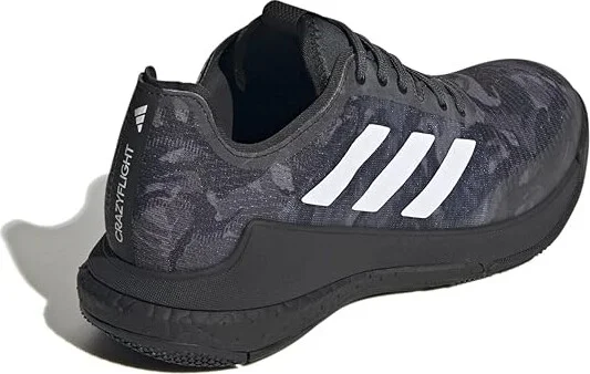 adidas Crazyflight Volleyball Shoes Women's Shoes Black/White/Black 1 : 8 B - Medium, Textile - Image 3