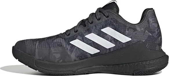 adidas Crazyflight Volleyball Shoes Women's Shoes Black/White/Black 1 : 8 B - Medium, Textile - Image 4