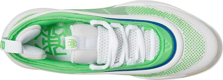 adidas D.O.N. Issue 6 Basketball Shoes Basketball Shoes White/Screaming Green/Lucid Blue : Men's 11.5 - Women's 12.5 Medium, Synthetic - Image 2