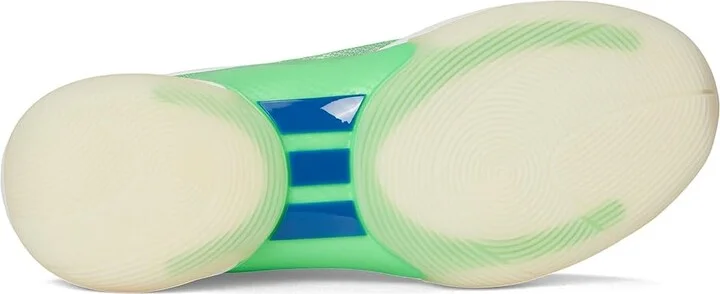 adidas D.O.N. Issue 6 Basketball Shoes Basketball Shoes White/Screaming Green/Lucid Blue : Men's 11.5 - Women's 12.5 Medium, Synthetic - Image 3
