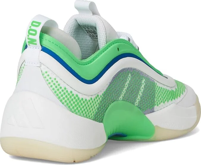 adidas D.O.N. Issue 6 Basketball Shoes Basketball Shoes White/Screaming Green/Lucid Blue : Men's 11.5 - Women's 12.5 Medium, Synthetic - Image 4