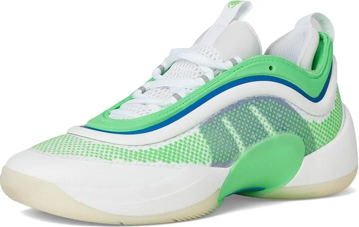 adidas D.O.N. Issue 6 Basketball Shoes Basketball Shoes White/Screaming Green/Lucid Blue : Men's 11.5 - Women's 12.5 Medium, Synthetic - Image 5
