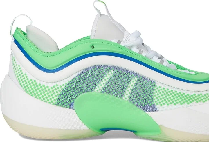 adidas D.O.N. Issue 6 Basketball Shoes Basketball Shoes White/Screaming Green/Lucid Blue : Men's 11.5 - Women's 12.5 Medium, Synthetic - Image 7