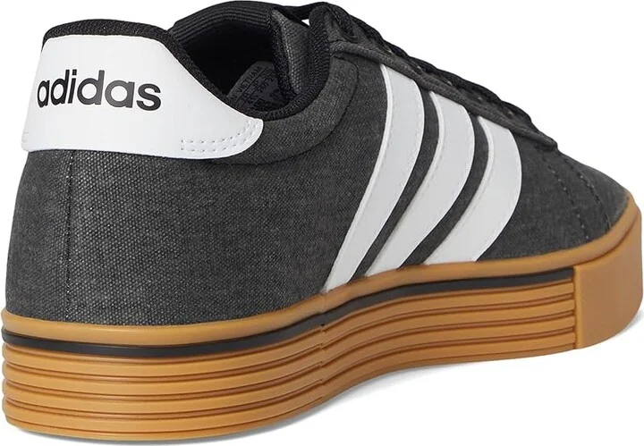 adidas Daily 4.0 Athletic Shoes Black/White/Gum : Men's 5 - Women's 6 Medium, Textile - Image 4