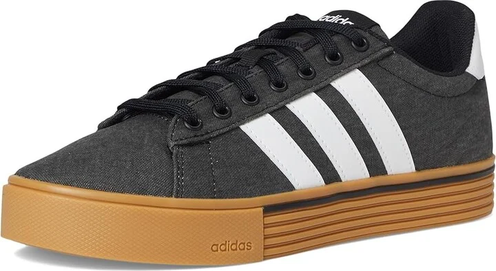 adidas Daily 4.0 Athletic Shoes Black/White/Gum : Men's 5 - Women's 6 Medium, Textile - Image 5