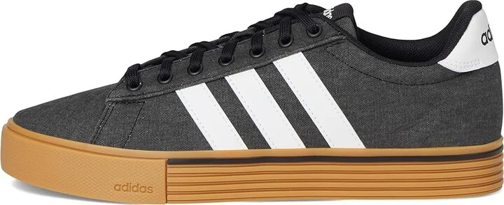 adidas Daily 4.0 Athletic Shoes Black/White/Gum : Men's 5 - Women's 6 Medium, Textile - Image 6