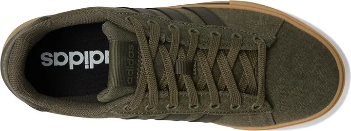 adidas Daily 4.0 Athletic Shoes Olive Strata/Shadow Olive/Gum : Men's 8 - Women's 9 Medium, Textile - Image 2