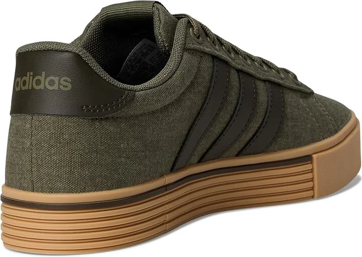 adidas Daily 4.0 Athletic Shoes Olive Strata/Shadow Olive/Gum : Men's 8 - Women's 9 Medium, Textile - Image 4
