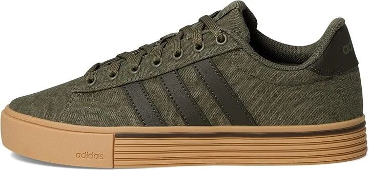 adidas Daily 4.0 Athletic Shoes Olive Strata/Shadow Olive/Gum : Men's 8 - Women's 9 Medium, Textile - Image 6