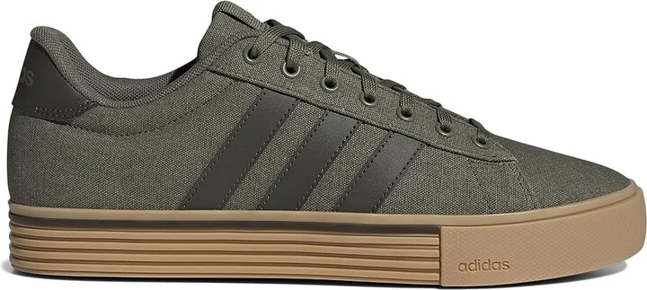adidas Daily 4.0 Athletic Shoes Olive Strata/Shadow Olive/Gum : Men's 8 - Women's 9 Medium, Textile - Image 7