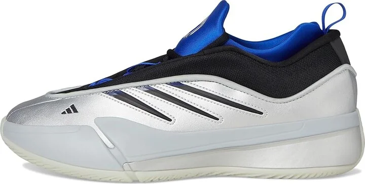 adidas Dame 9 Basketball Shoes Basketball Shoes Silver Metallic/Black/Lucid Blue : Men's 11 - Women's 12 Medium - Image 6