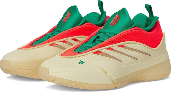 adidas Dame 9 Basketball Shoes Basketball Shoes Warm Vanilla/Lucid Red/Warm Sandstone : Men's 18 - Women's 19 Medium
