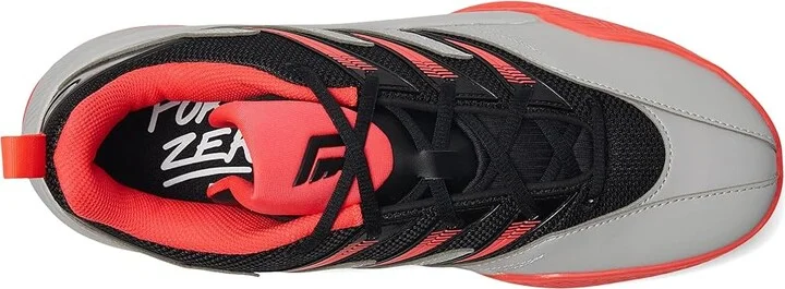 adidas Dame Certified 3 Basketball Shoes Basketball Shoes Black/Lucid Red/Grey : Men's 5 - Women's 6 Medium, Rubber - Image 2