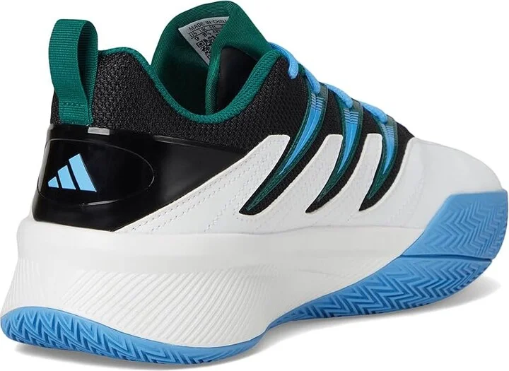adidas Dame Certified 3 Basketball Shoes Basketball Shoes White/Collegiate Green/Blue Burst : Men's 12 - Women's 13 Medium, Rubber - Image 4