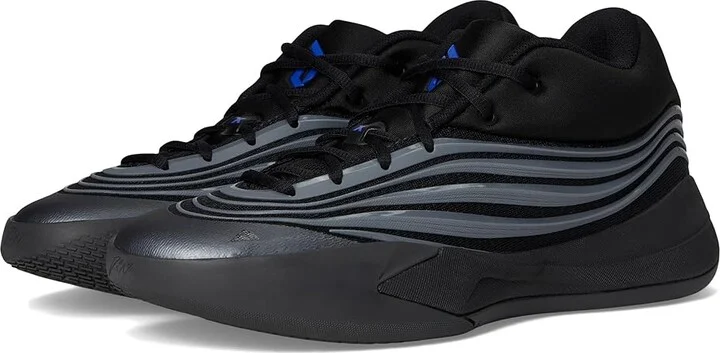 adidas Dame X Basketball Shoes Basketball Shoes Black/Iron Metallic/Lucid Blue : Men's 11 - Women's 12 Medium, Textile