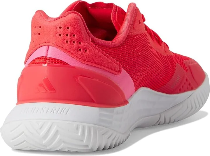 adidas Defiant Speed 2 Tennis Shoes Women's Tennis Shoes Lucid Red/Zero Metallic/Lucid Pink : 8 B - Medium, Rubber - Image 4