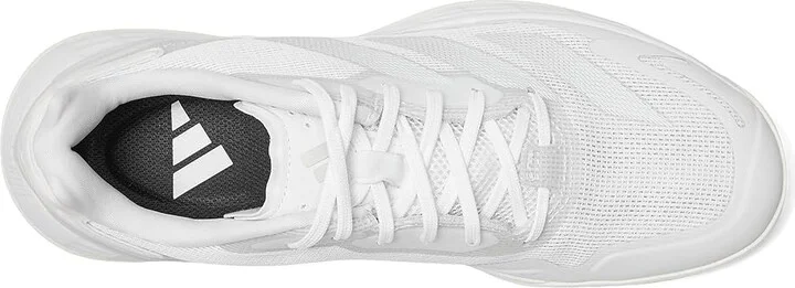adidas Defiant Speed 2 Tennis Shoes Women's Tennis Shoes White/White/Grey : 8 B - Medium, Rubber - Image 2